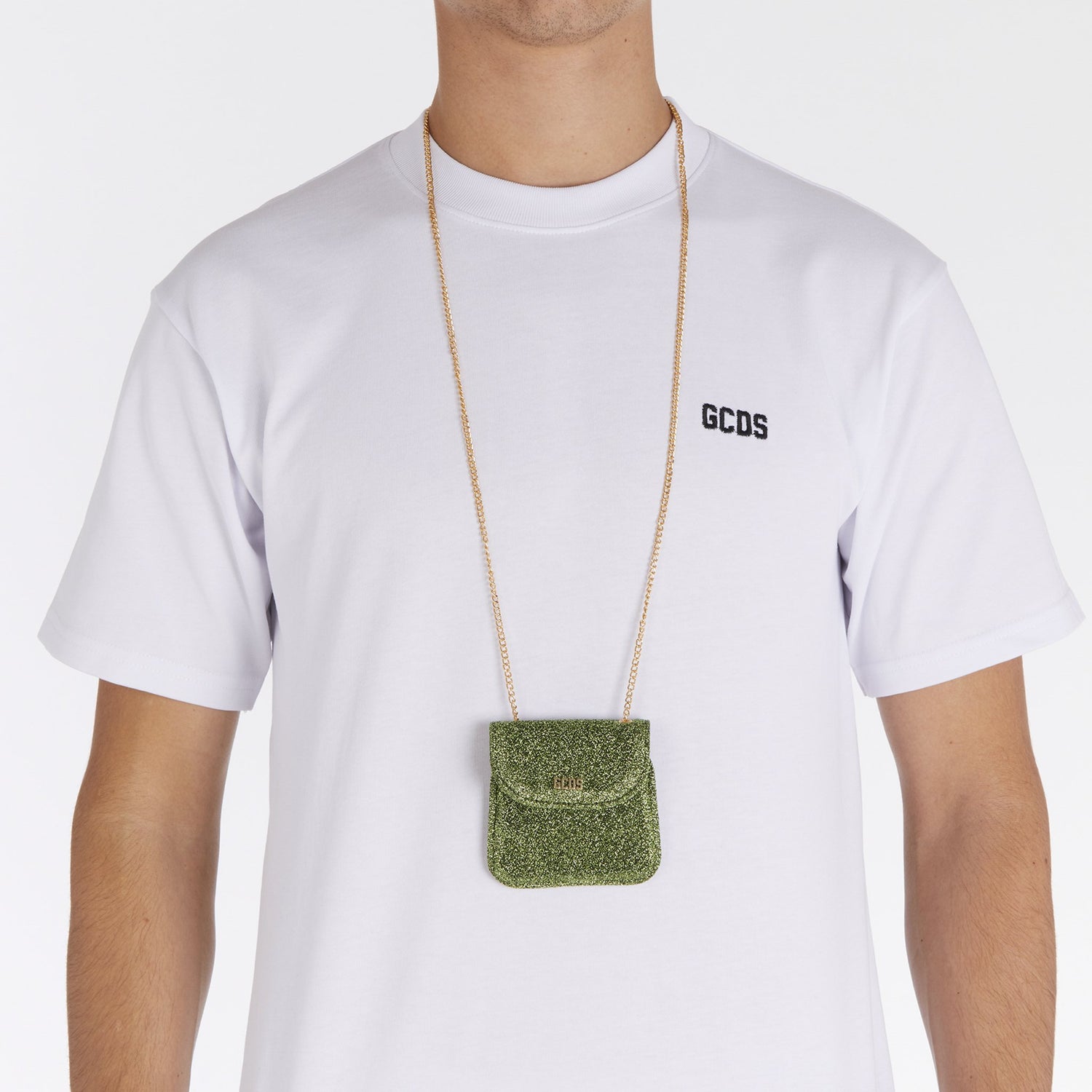 CREDIT CARD LUREX NECKBAG