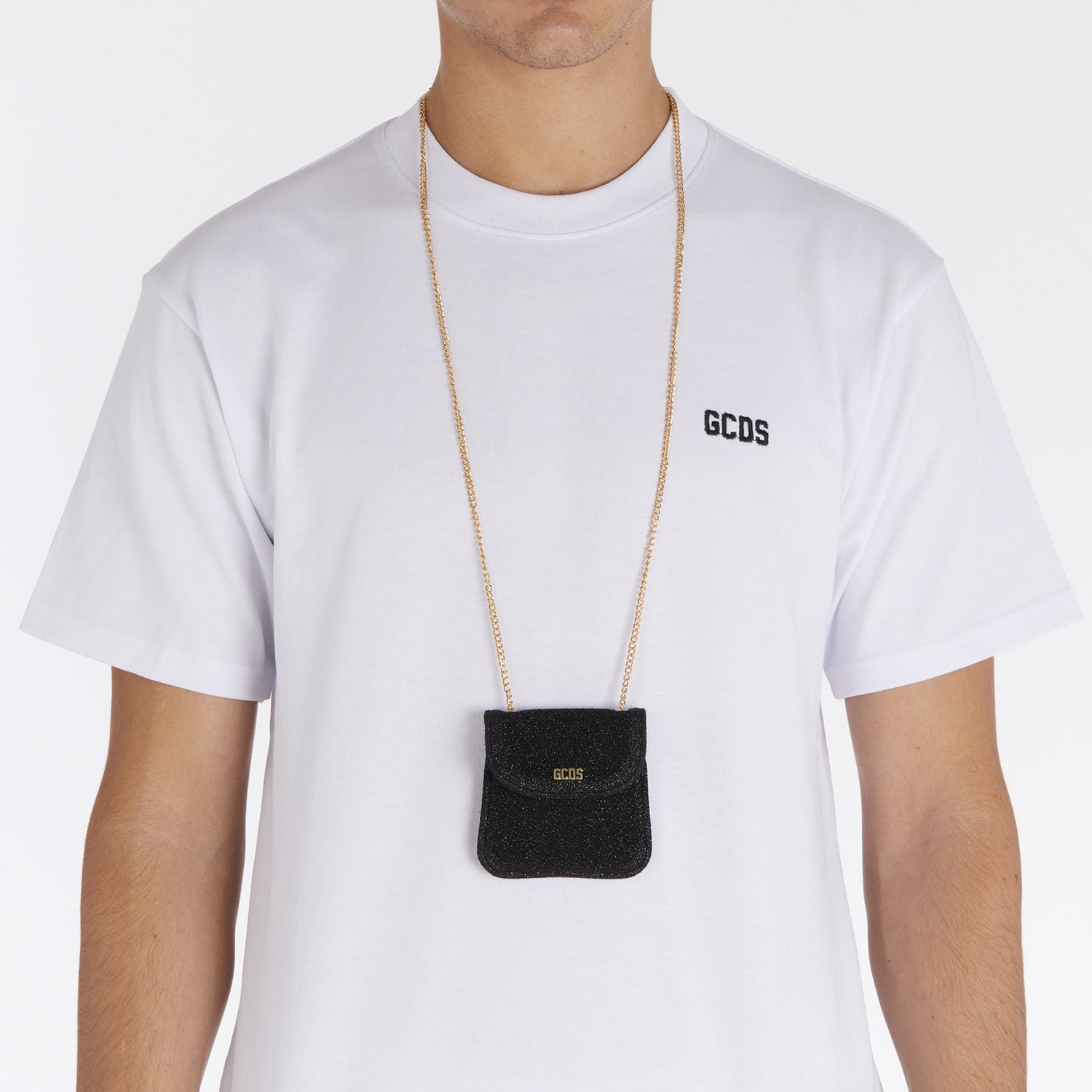 CREDIT CARD LUREX NECKBAG