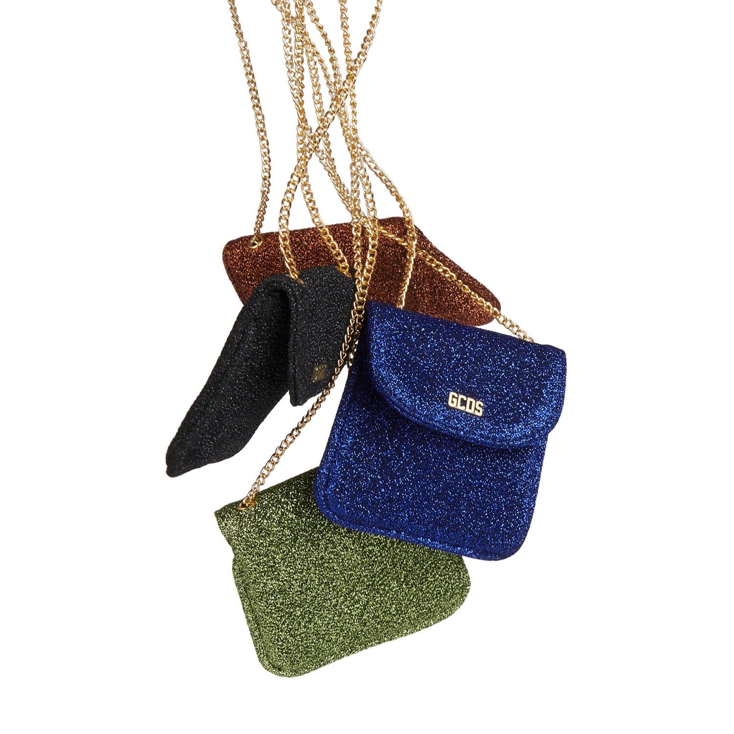 CREDIT CARD LUREX NECKBAG