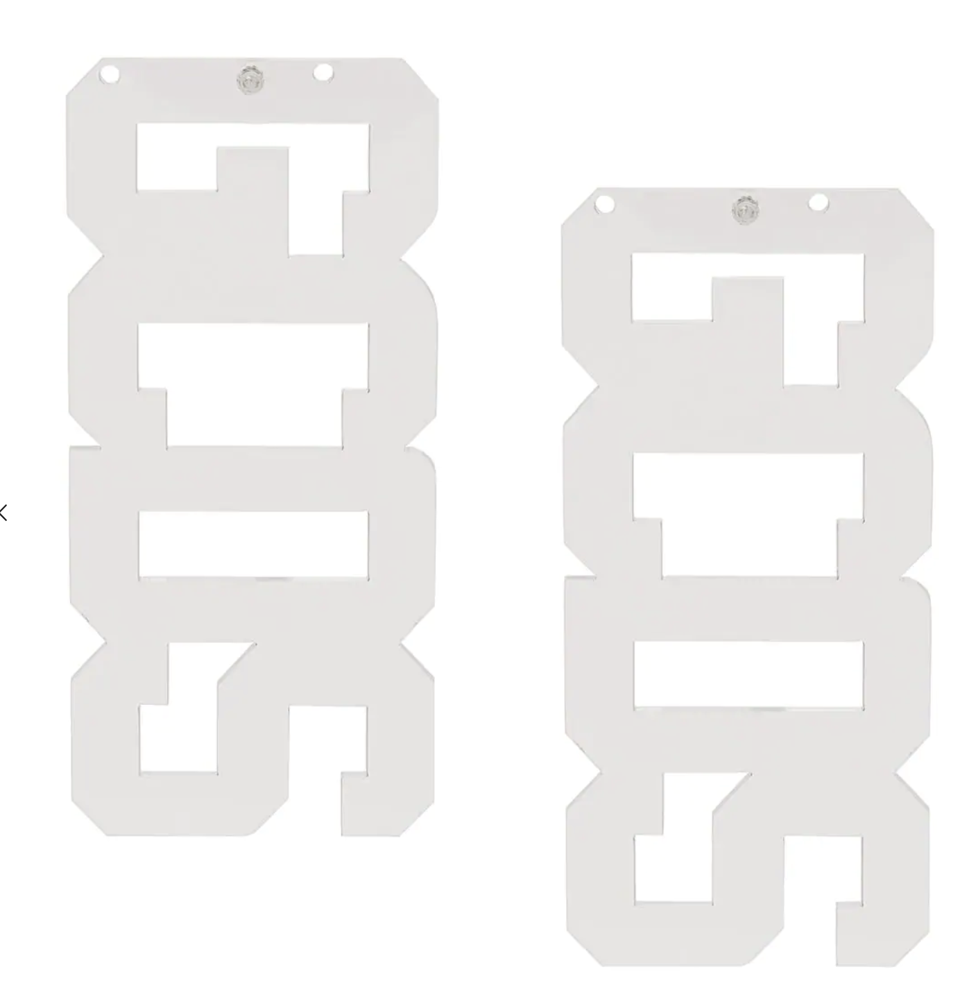 Lucite GCDS Earrings